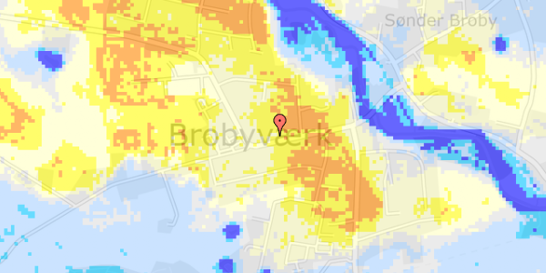 Ekstrem regn på Marsk Billesvej 38