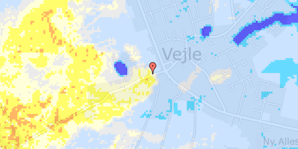 Ekstrem regn på Ny Vestergade 6