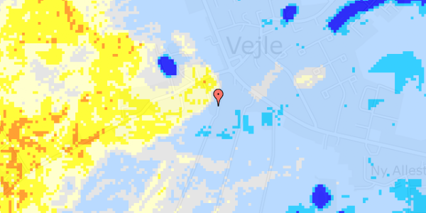 Ekstrem regn på Ny Vestergade 25