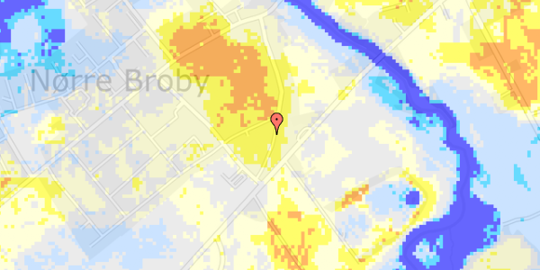 Ekstrem regn på Saksenballe 16