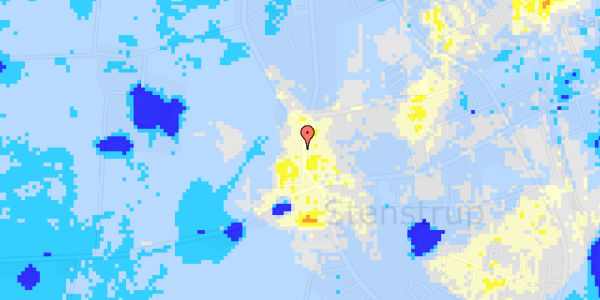 Ekstrem regn på Assensvej 239