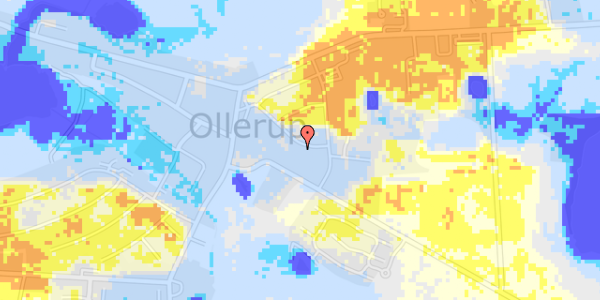 Ekstrem regn på Bromarksvej 14