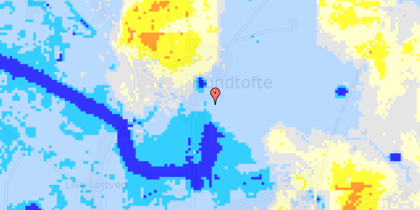 Ekstrem regn på Hundtofte 14B, st. 