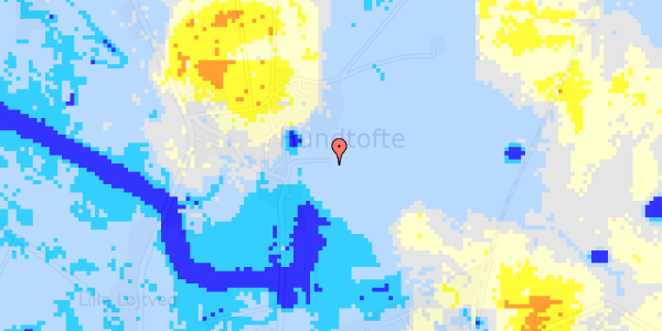 Ekstrem regn på Hundtofte 14D