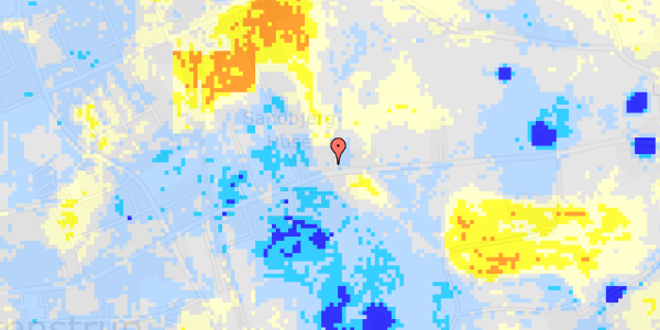 Ekstrem regn på Stationsvej 69G, st. 