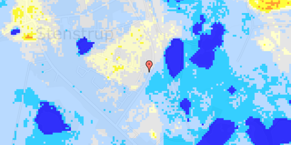 Ekstrem regn på Teglbakken 1B