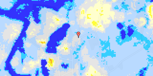 Ekstrem regn på Hjortebjergvej 37