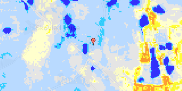 Ekstrem regn på Hønnerupvej 108