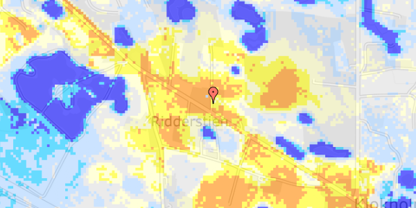 Ekstrem regn på Store Landevej 134