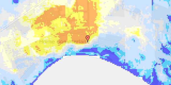 Ekstrem regn på Egholmvej 36