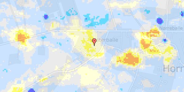 Ekstrem regn på Egsgyden 2A