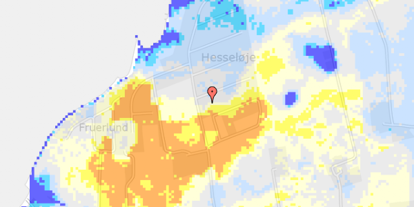 Ekstrem regn på Hesseløjevej 2