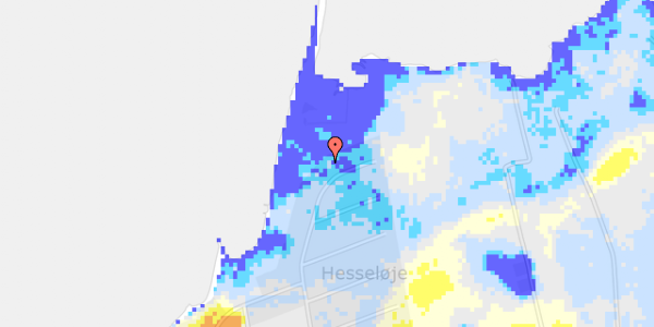 Ekstrem regn på Hesseløjevej 35