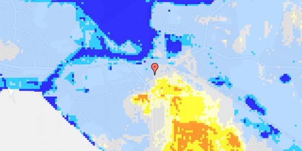 Ekstrem regn på Kalekovej 11, 1. th