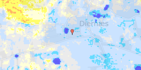 Ekstrem regn på Kirkemarken 3D