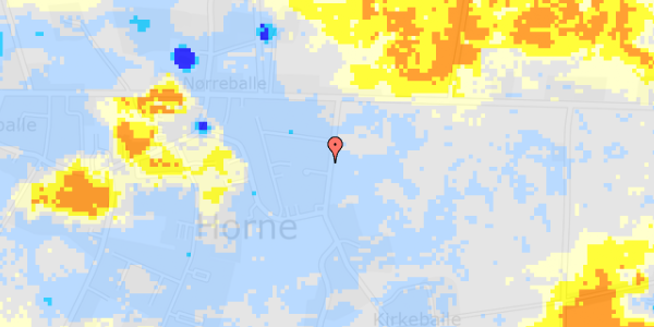 Ekstrem regn på Kirkevej 14