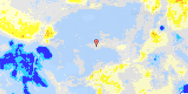 Ekstrem regn på Margrethevang 96