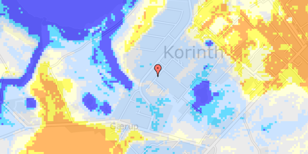 Ekstrem regn på Sybillesvej 16