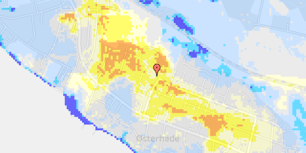 Ekstrem regn på Toldertoften 14