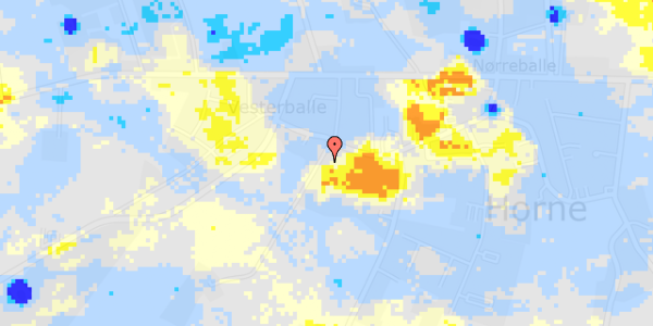 Ekstrem regn på Tygsbjergvej 1