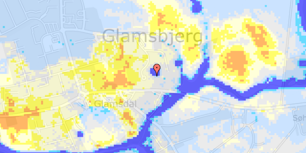 Ekstrem regn på Langbygårdsvej 34, . 1