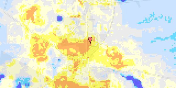 Ekstrem regn på Langgade 10, 1. th