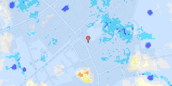 Ekstrem regn på Søndergade 5, 1. th