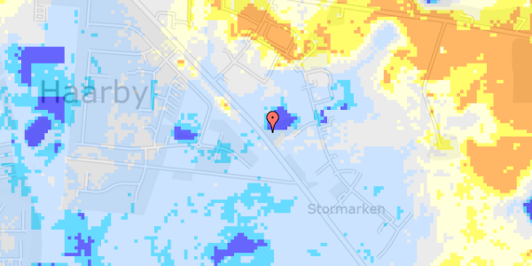 Ekstrem regn på Faaborgvej 25