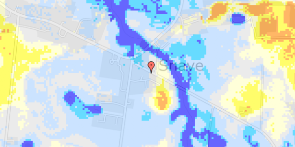 Ekstrem regn på Krogsbjerg 3D