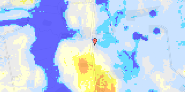 Ekstrem regn på Linien 32