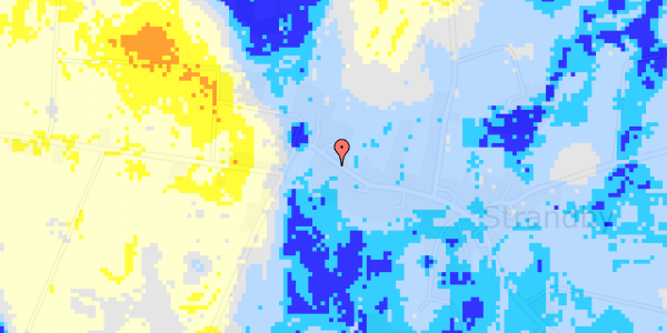 Ekstrem regn på Strandbyvej 22