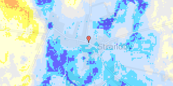 Ekstrem regn på Strandbyvej 32