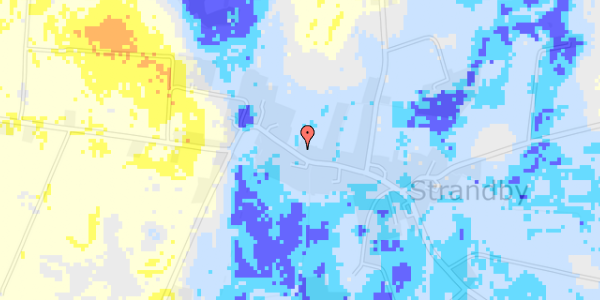 Ekstrem regn på Strandbyvej 37