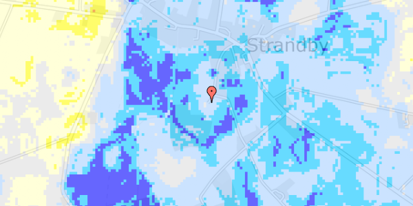 Ekstrem regn på Strædet 15