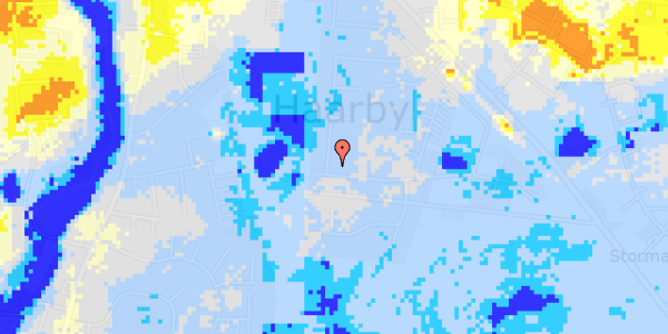 Ekstrem regn på Viktoriavej 2