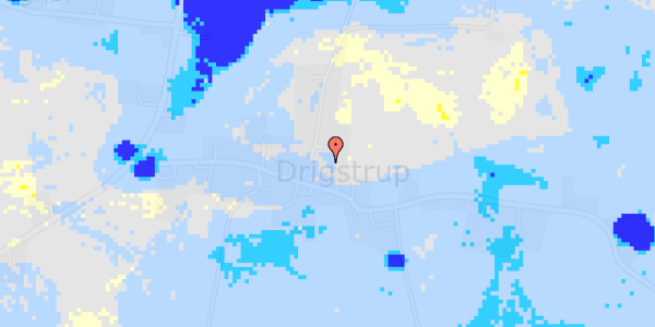 Ekstrem regn på Drigstrup Bygade 16