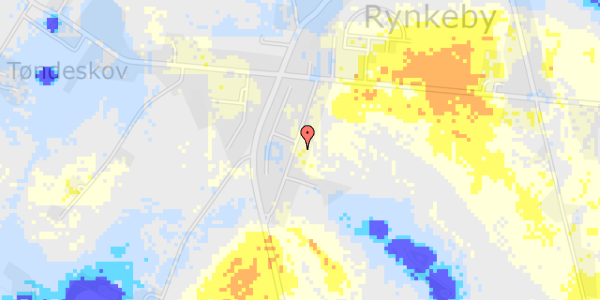 Ekstrem regn på Grøndalsvej 19