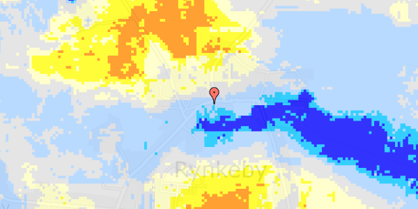 Ekstrem regn på Rynkeby Bygade 54, 1. mf