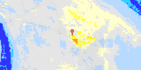 Ekstrem regn på Marslev Byvej 8