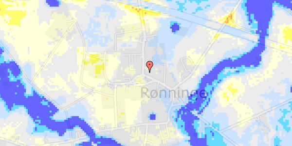 Ekstrem regn på Rønninge Bygade 12