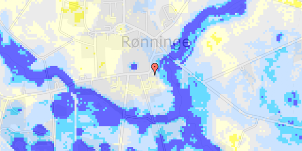 Ekstrem regn på Rønninge Bygade 30