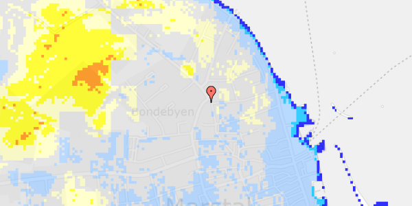 Ekstrem regn på Bondebygade 20