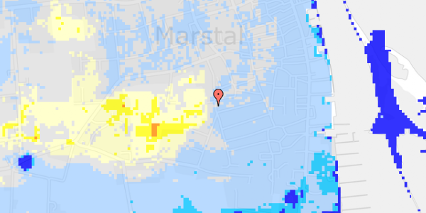 Ekstrem regn på Vestergade 50