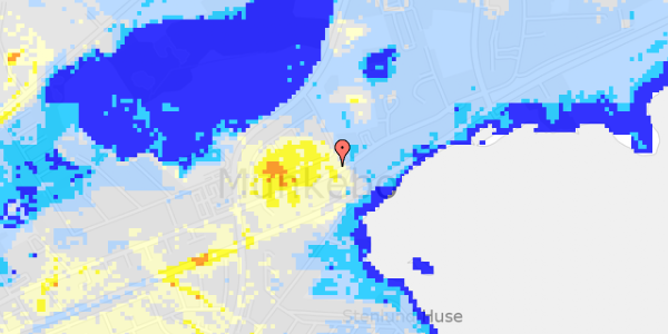 Ekstrem regn på Fjordvej 90