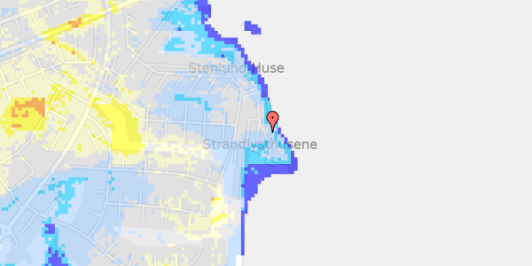 Ekstrem regn på Strandlysthuse 36