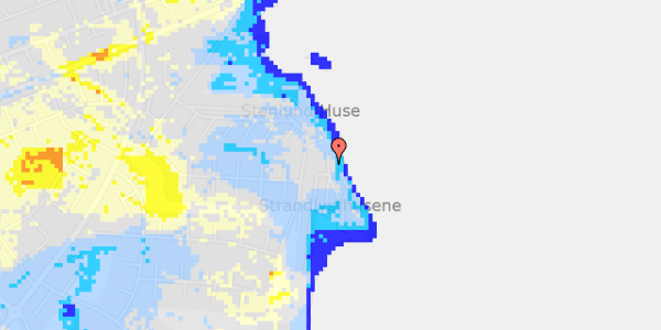 Ekstrem regn på Strandlysthuse 42