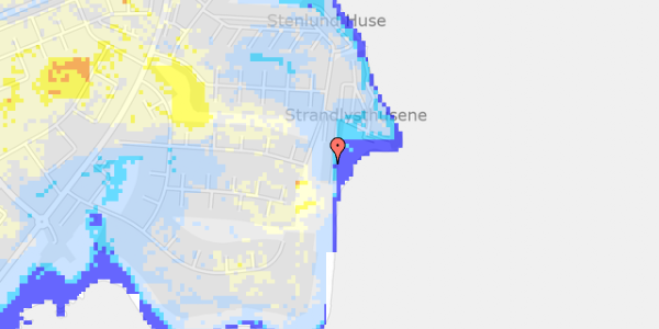 Ekstrem regn på Strandlysthuse 88