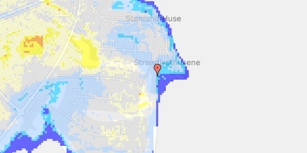 Ekstrem regn på Strandlysthuse 95