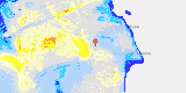 Ekstrem regn på Strandlystvej 16