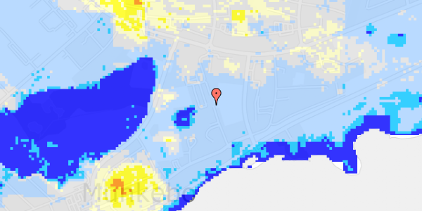 Ekstrem regn på Strandvejen 35